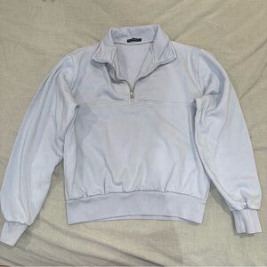 Brandy Melville Half Zip Periwinkle Baby Blue Sweater/Sweatshirt